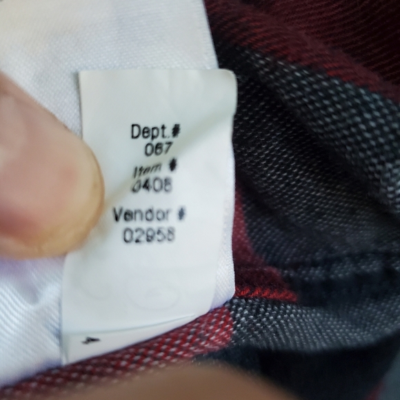 Eddie Bauer Men's shirt / shacket. Red, grey, black plaid. XL - Picture 7 of 9